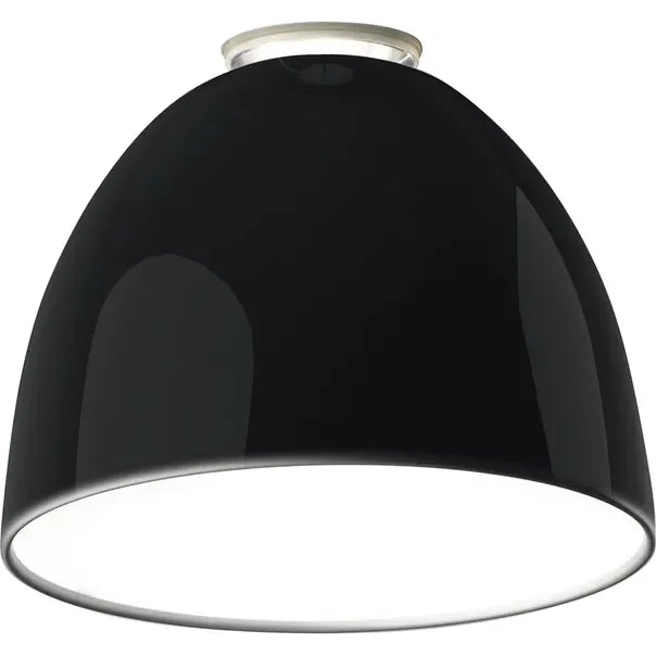 Photo of Nur Mini Gloss Ceiling Lamp Glossy Black - Ceiling Lamps - Ernesto Gismondi - Black