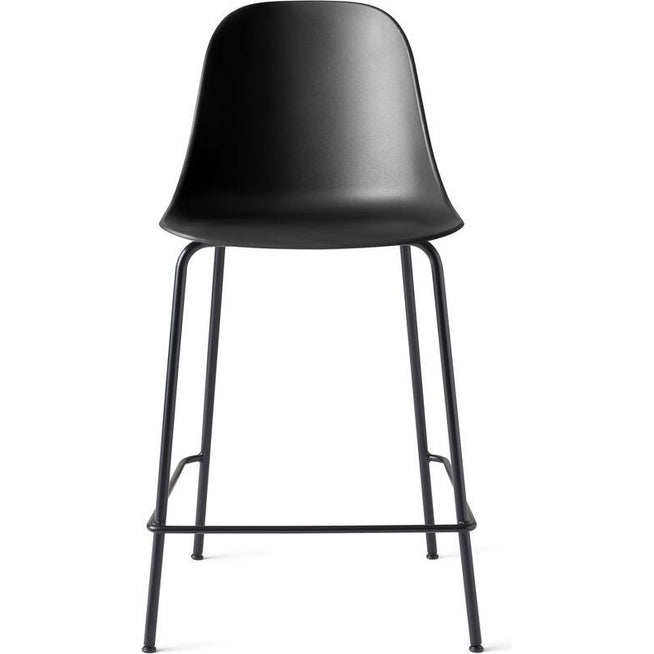 Photo of Harbour Counter Chair Black Steel Base Shell Black - Barstolar & Barpallar - Norm Architects - Svart - Metall/syntetiskt/plast