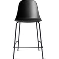 Harbour Counter Chair Black Steel Base Shell Black - Barstolar & Barpallar - Norm Architects - Svart - Metall/syntetiskt/plast