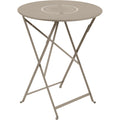 Thumbnail photo of Floréal Table Ø 60 cm, Nutmeg - Outdoor dining table - Beige - Metal