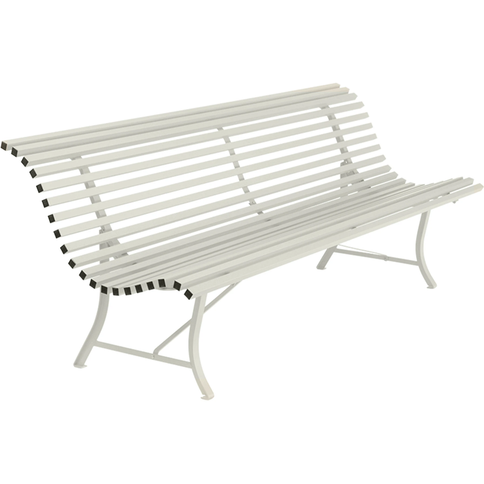 Photo of Louisiane Bench 200 cm Clay Grey A5 - Garden Benches - Green, Grey - Metal