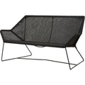 Thumbnail photo of Breeze 2-personers Loungesofa 5567 Li/ls/lw - Havesofa - Sort - B: 154 X D: 76 X H: 78 X Sh: 37 Cm