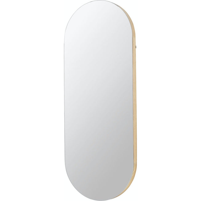 Photo of Alva Oval Mirror - Oak / Glass