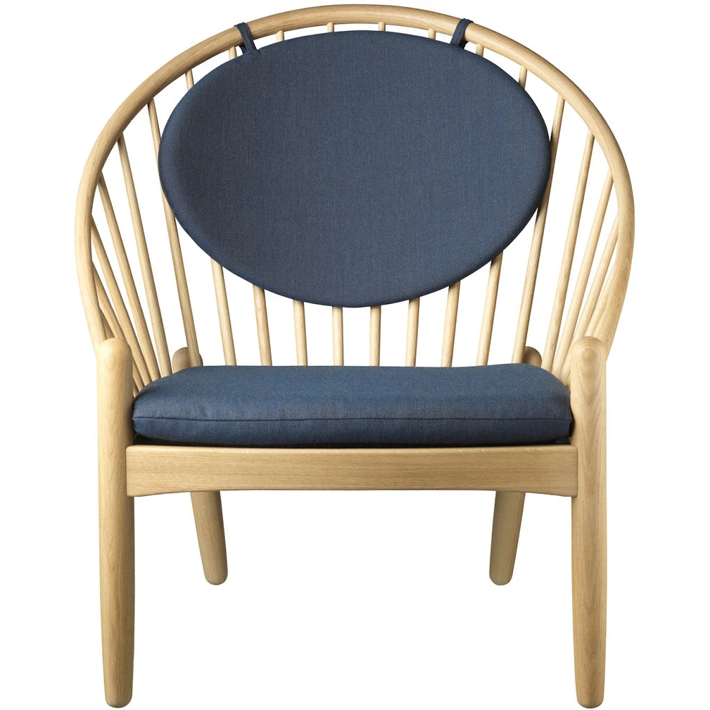 J166 Jørna Armchair - lacquered oak, dark