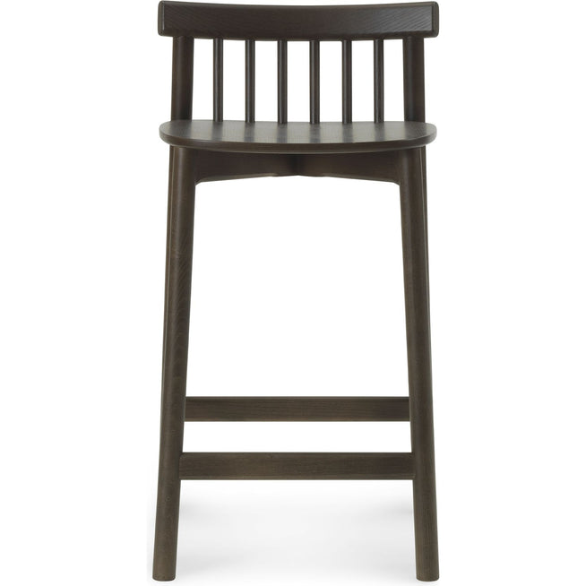Photo of Pind Barstool 65 Cm - Barstol - Brown Stained Ash - W44.5 X D45 X H81.5 Cm