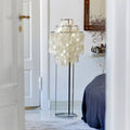 Thumbnail photo of Fun 1stm Floor Lamp - Skärmlampor - Verner Panton - Silver,beige