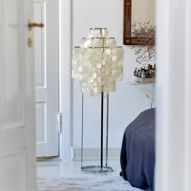 Photo of Fun 1stm Floor Lamp - Skärmlampor - Verner Panton - Silver,beige