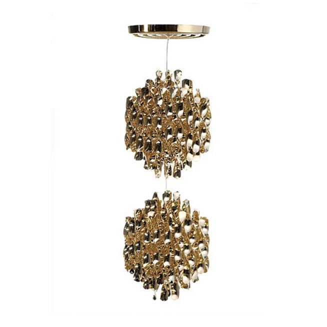 Photo of Spiral Sp2 Pendant Gold - Pendellampor - Verner Panton - Guld