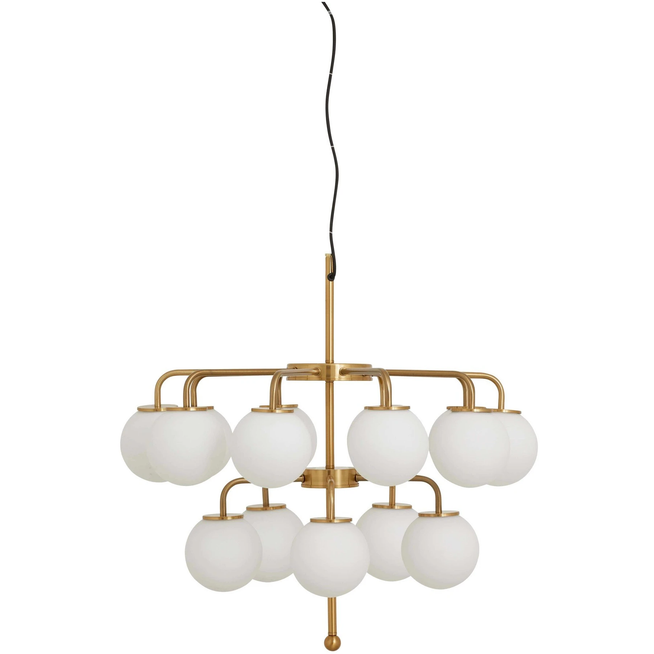 Photo of Palma Chandelier White/Gold