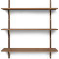 Thumbnail photo of Sector Shelf - Hylde - Røget Eg/messing- T/w - W: 87 X D: 26,1 X H: 102 Cm