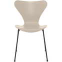 3107 Seven, Coloured Ash, Venetian Red, Underframe Warm Graphite - Dining chairs - Arne Jacobsen - Red - Metal/wood