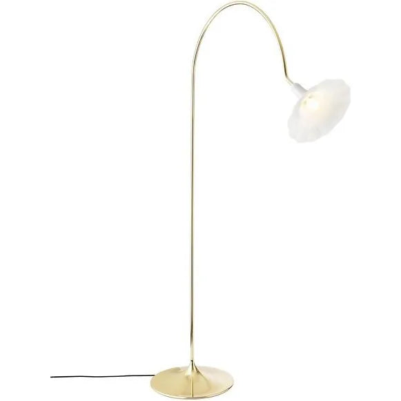 Photo of Petalii Floor Lamp White/polished Brass