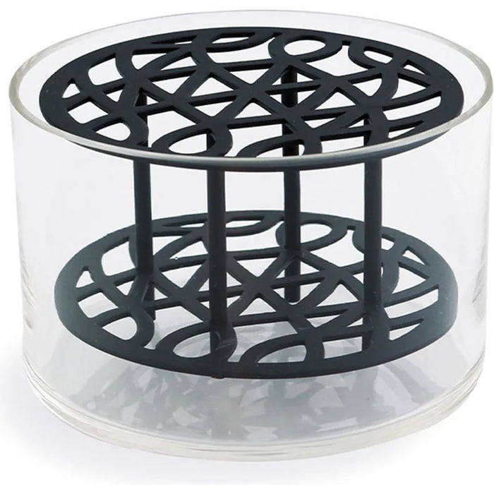 Meadow Vase - Black, Small - Pots & Vases - Eva Schildt - Transparent, Black