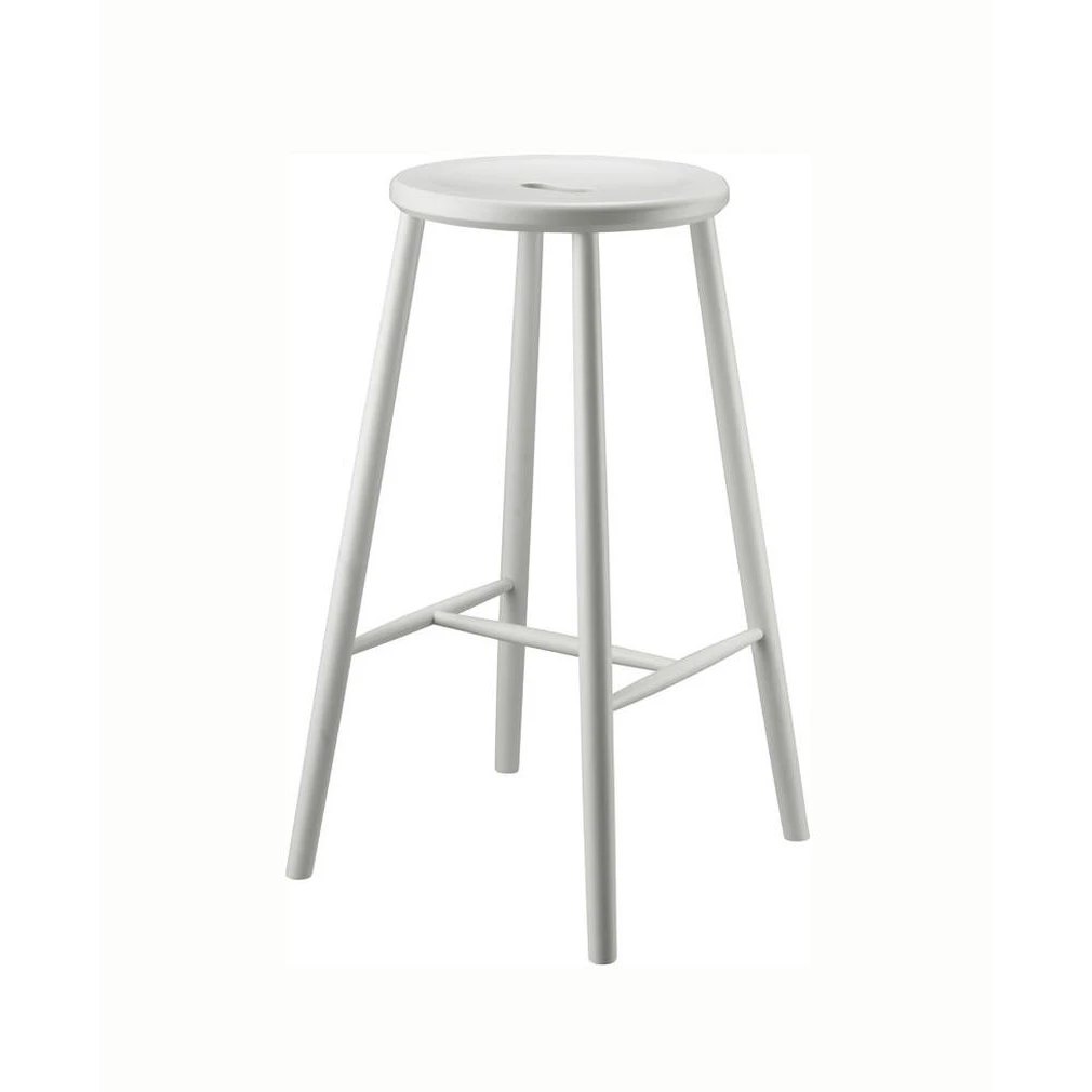 J27b Bar Stool Børge Mogensen H: 75 cm - White