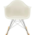 Eames Plastic Armchair Rar - 11 Pebble - Chrome Base - Golden Maple - Matstolar - Charles & Ray Eames - Vit - Metall/trä/plast