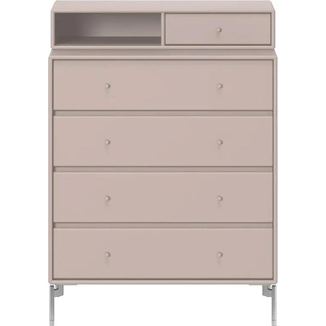 Photo of Keep Chest Of Drawers - Mushroom / Matt Chrome Legs - Byråer - Peter J. Lassen - Beige - Trä