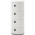 Thumbnail photo of Modular 4985, White, 4 Compartments - Hurtsar - Anna Castelli Ferrieri - Vit - Plast