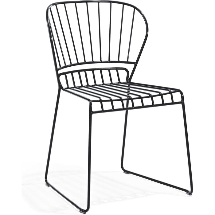 Photo of Resö Chair - Charcoal Grey Metal - Dining Chairs Outdoor