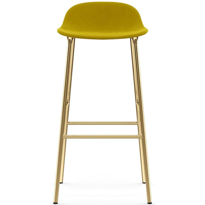 Photo of Form Bar Stool 75 Cm Fully Upholstered Brass
