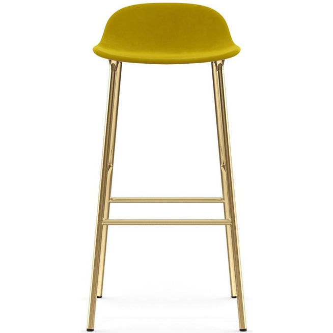 Photo of Form Bar Stool 75 Cm Fully Upholstered Brass