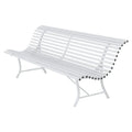 Thumbnail photo of Louisiane Bench 200 cm Cotton White 01 - Garden Benches - White - Metal