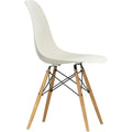 Eames Plastic Chair Dsw - 11 Pebble - Ash Honey Tone - Matstolar - Charles & Ray Eames - Vit - Metall/trä/plast