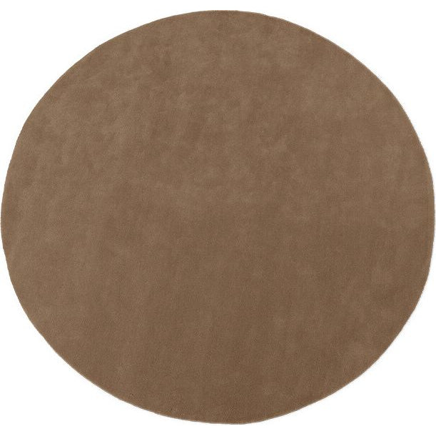 Photo of Quiet Tufted Carpet - Carpet - Ø240 - Ash Brown - W240 x D3 x H240 cm