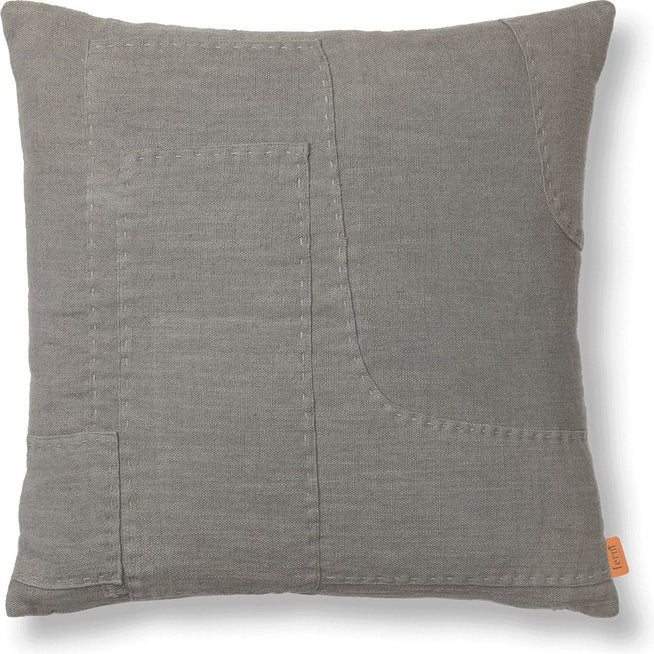 Photo of Darn Cushion - Pude - Darn Cushion - Blue Grey - W50 X D1 X H50 Cm