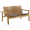 Thumbnail photo of Amaze 2-personers Sofa - Sofa - Teak - B: 145 X D: 82 X H: 77 X Sh: 38 Cm
