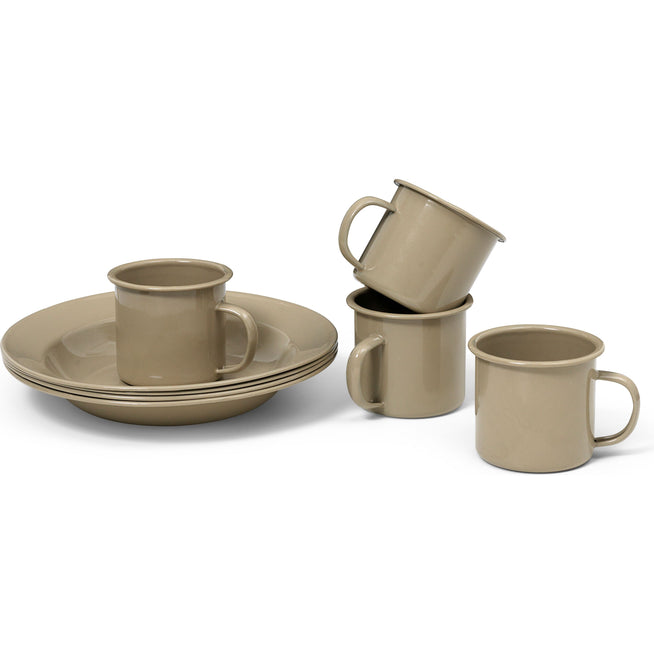 Photo of Yard Picnic Stel - Set Of 8 - Stel - Cashmere - Ø24 X H15 Cm