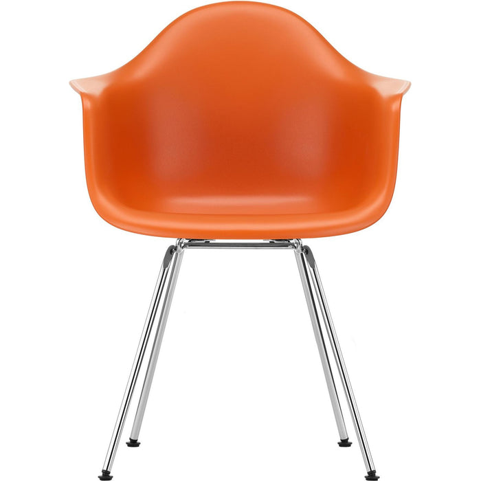 Eames Plastic Armchair Dax - 43 Rusty Orange - Chrome Base - Matstolar - Charles & Ray Eames - Orange - Metall/plast