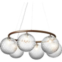 Miira 6 Circular Chandelier Dark