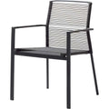 Thumbnail photo of Edge  - Chair, w/armrests - Dining chair - Frame: Cane-line Rope, anthracite - W: 59 x D: 60 x H: 83 x Sh: 46 cm