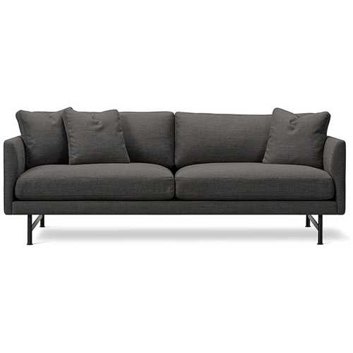Photo of Calmo Sofa 95 5652 By Hugo Passos - 2 Personers Sofa - Omni 377 Dark Brown / Matt Chrome - W200 X D90 X H75,5 X Sh41 Cm