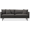 Calmo Sofa 95 5652 By Hugo Passos - 2 Personers Sofa - Omni 377 Dark Brown / Matt Chrome - W200 X D90 X H75,5 X Sh41 Cm