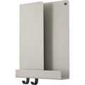 Thumbnail photo of Folded Shelves Xs, Grey - Wall Shelves - Johan Van Hengel - Black - Metal