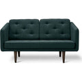 Thumbnail photo of No. 1 Sofa 2002 By Børge Mogensen - 2 Personers Sofa - Fiord 991 / Smoked Oak - W143 X D86 X H83 X Sh41 Cm