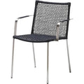 Straw Anthracite - Outdoor Dining Chairs - Foersom & Hiort-lorenzen Mdd - Black - Metal/Synthetic