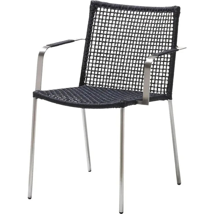 Straw Anthracite - Outdoor Dining Chairs - Foersom & Hiort-lorenzen Mdd - Black - Metal/Synthetic