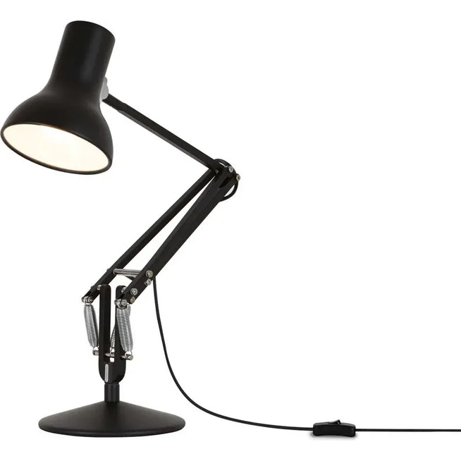 Photo of Type 75 Mini Desk Lamp Jet Black - Desk Lamps - Sir Kenneth Grange - Black