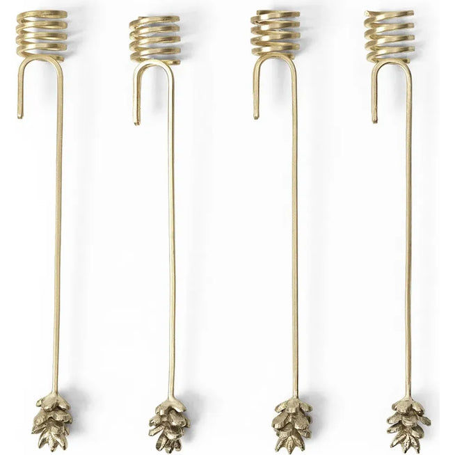 Photo of Forest Christmas Tree Candle Holders, Sæt Á 4 Stk., Brass Fra Ferm Living