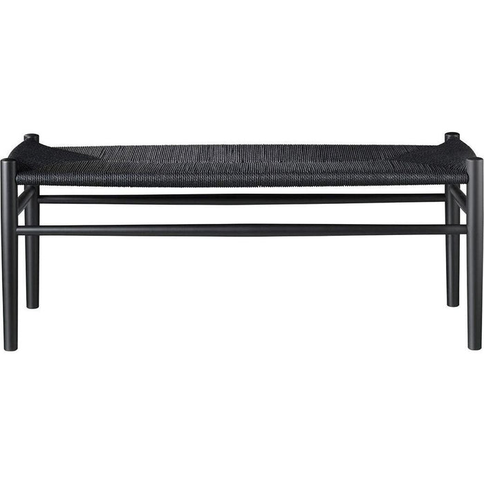 Photo of J83b Bench - Black Wicker