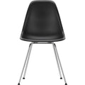Eames Plastic Chair Dsx - 12 Deep Black - Chrome Base - Matstolar - Charles & Ray Eames - Svart - Metall/plast