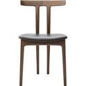 Carl Hansen - Ow58, T-chair, Lacquered Walnut, Leather Cat