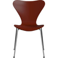 Thumbnail photo of 3107 Sjuan - Beech veneer Venetian Red - Dining chairs - Arne Jacobsen - Red - Metal/wood
