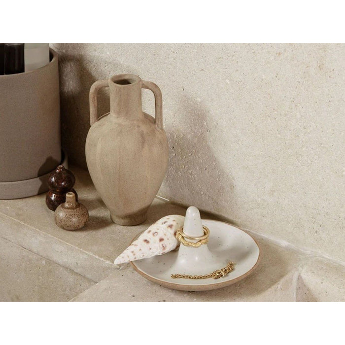 Photo of Ring Cone - Smykkeskrin - Off-white Speckle - B9,5 X H4,5 X D9,5 Cm