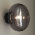 Thumbnail photo of Karl-johan Wall Lamp Black Stain Oak/smoke Glass
