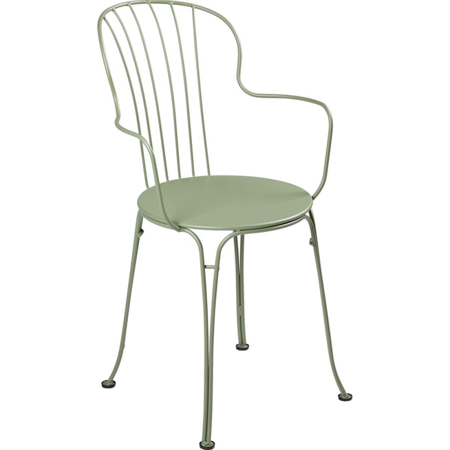 Photo of Opéra+ Armchair, Cactus - Outdoor dining chairs - Green - Metal