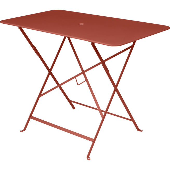 Photo of Bistro Table 97 x 57 cm, Red Ochre - Garden Table - Red - Metal