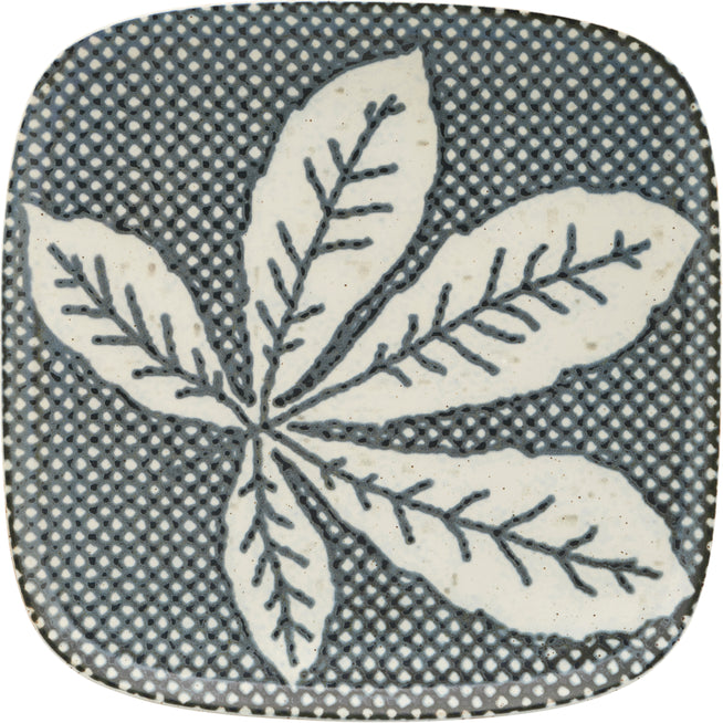 Photo of Chestnut Plates Grey / Blue - Set of 6 Pieces